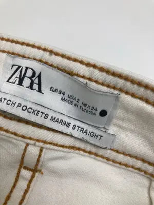 ZARA/ザラ/デニムパンツ/パンツ/ホワイト/EUR34