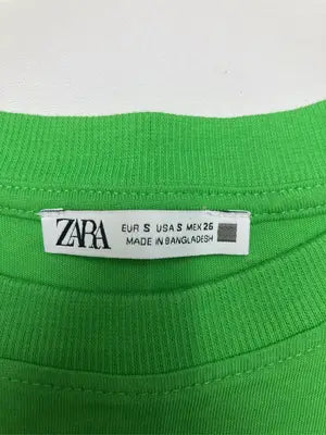 ZARA/ザラ/Tシャツ/カットソー/トップス/グリーン/ S