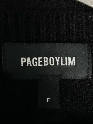 PAGEBOYLIM/ページボーイリム/ニット/セーター/トップス/ブラック/F