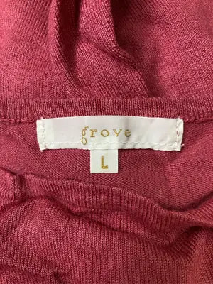 grove/グローブ/ニット/セーター/トップス/レッド/L