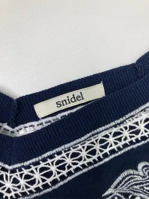 SNIDEL/スナイデル/Tシャツ/カットソー/トップス/ネイビー/F