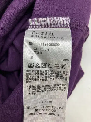 earth music&ecology/アースミュージックアンドエコロジー/Tシャツ/カットソー/トップス/パープル/M