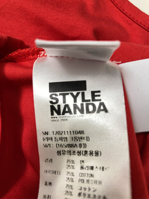 STYLE NANDA/スタイルナンダ/Tシャツ/カットソー/トップス/レッド/F