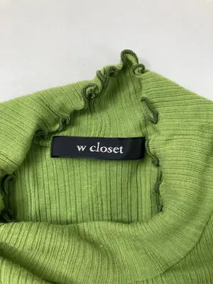 w closet/ダブルクローゼット/Tシャツ/カットソー/トップス/ライトグリーン/F