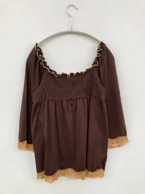 Pink Mix/ピンクミックス/Tシャツ/カットソー/トップス/ブラウン