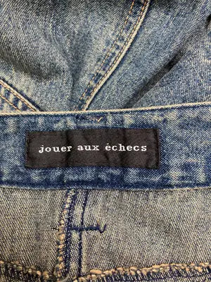 jouer aux echecs/デニムスカート/スカート/ブルー/ウエスト61