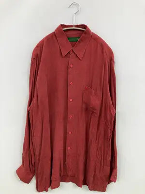 CLUB L/S/シャツ/ブラウス/トップス/レッド/L