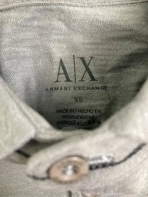 ARMANI EXCHANGE/アルマーニエクスチェンジ/ポロシャツ/トップス/グレー/XS