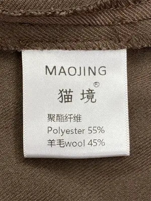 MAOJING DESIGN/スラックス/パンツ/ブラウン/M