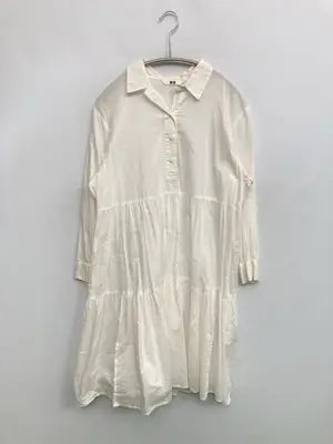 UNIQLO/ユニクロ/シャツワンピース/ワンピース/ドレス/ホワイト/S