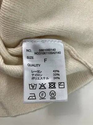 continuer de NICE CLAUP/コンティニューデナイスクラップ/ニット/セーター/トップス/アイボリー/F