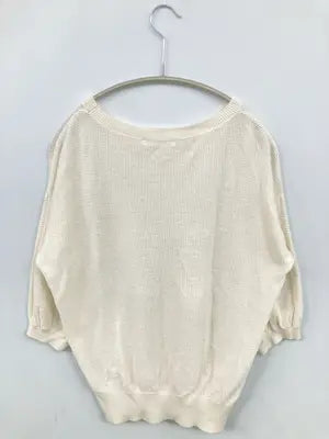 Samansa Mos2 blue/サマンサモスモスブルー/ニット/セーター/トップス/ホワイト/M