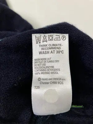 MARKS & SPENCER/ニット/セーター/トップス/ネイビー/XL