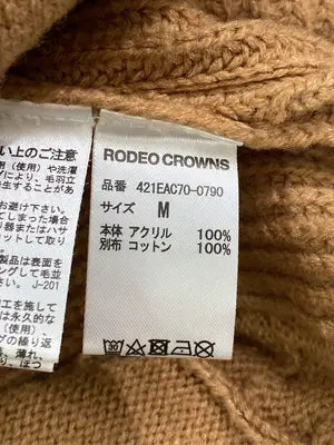 RODEO CROWNS/ロデオクラウンズ/ニット/セーター/トップス/ブラウン/M