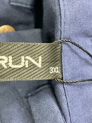 INCERUN/シャツ/ブラウス/トップス/ネイビー/3XL