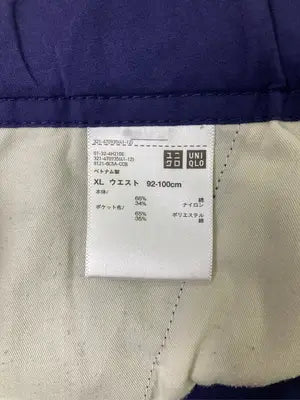 UNIQLO/ユニクロ/カーゴパンツ/パンツ/パープル/XL ウエスト92～100cm