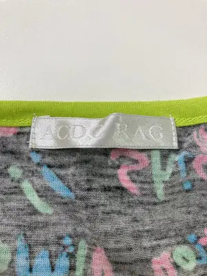 ACDC RAG/エーシーディーシーラグ/Tシャツ/カットソー/トップス/ライトグリーン/M バスト79～87　身長154～162