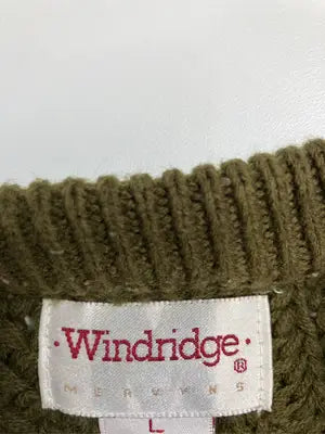 WINDRIDGE/ウィンドリッジ/ニット/セーター/トップス/カーキ/L