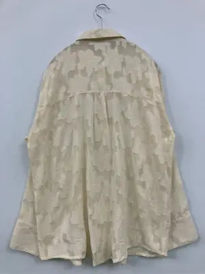 mily bilet/シャツ/ブラウス/トップス/アイボリー/S  バスト71～79　身長154～162