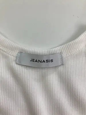 JEANASIS/ジーナシス/Tシャツ/カットソー/トップス/ホワイト/F