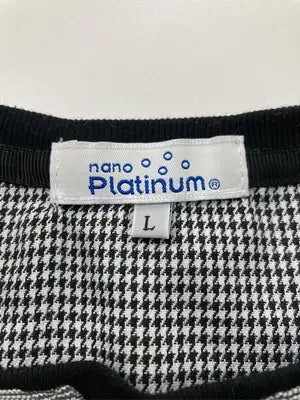 nano Platinum/Tシャツ/カットソー/トップス/ブラック/L