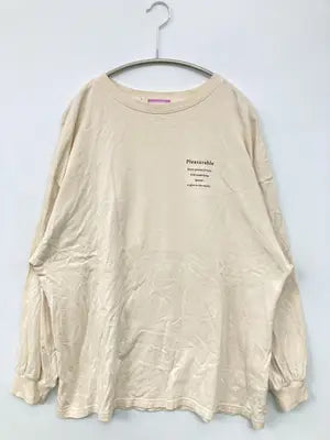 VEHEMENT/Tシャツ/カットソー/トップス/アイボリー/L