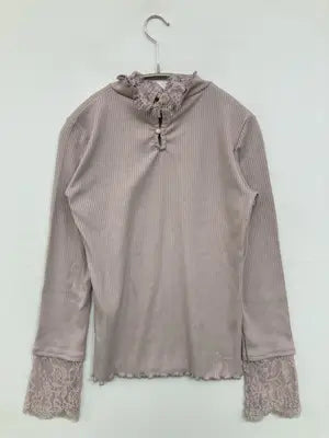Riche glamour/リシェグラマー/Tシャツ/カットソー/トップス/グレー/M  バスト79～87  身長154～162