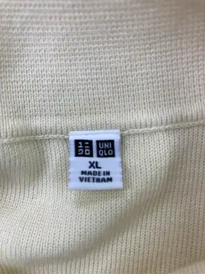 UNIQLO/ユニクロ/ポロシャツ/トップス/アイボリー/XL