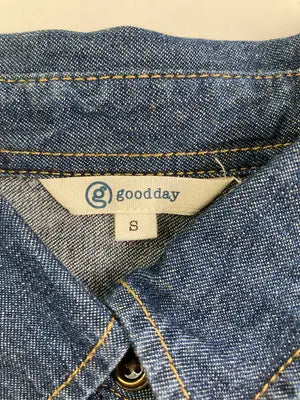 Good day/グッドデイ/シャツワンピース/ワンピース/ドレス/ブルー/S