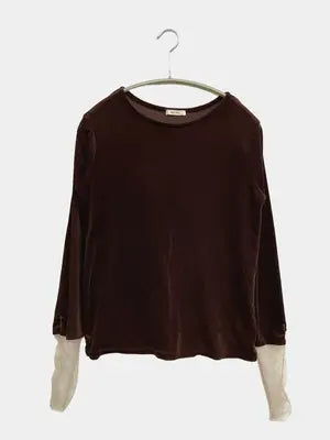 mily bilet/Tシャツ/カットソー/トップス/ブラウン/M