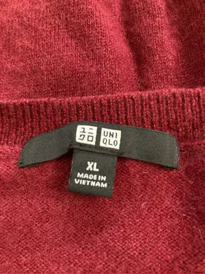 UNIQLO/ユニクロ/ニット/セーター/トップス/レッド/XL