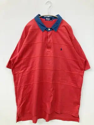 Polo by Ralph Lauren/ポロバイラルフローレン/ポロシャツ/トップス/レッド/4L