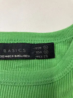ZARA BASIC/ザラベーシック/タンクトップ/トップス/グリーン/S