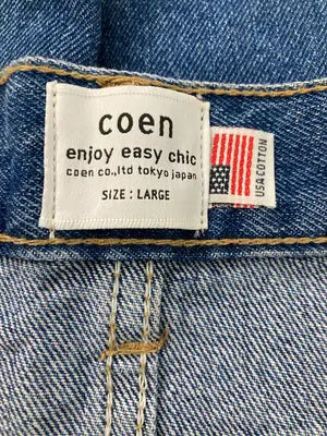 coen/コーエン/デニムスカート/スカート/ブルー/LARGE