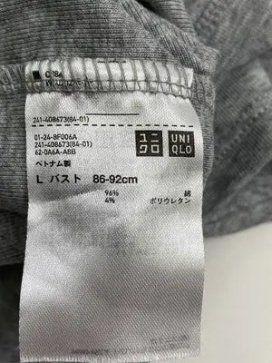 UNIQLO/ユニクロ/Tシャツ/カットソー/トップス/グレー/L