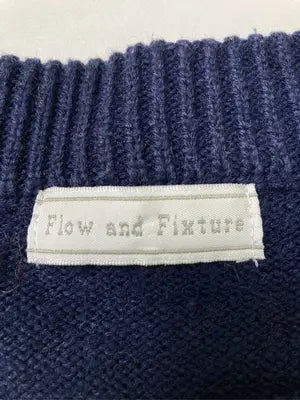 Flow and fixture/ニット/セーター/トップス/ネイビー/M  バスト79～87　身長154～162