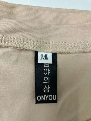 ONYOU/Tシャツ/カットソー/トップス/ベージュ/M