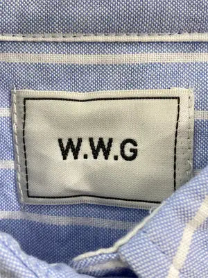 W.W.G/フーズフーギャラリー/シャツ/ブラウス/トップス/スカイブルー/FREE