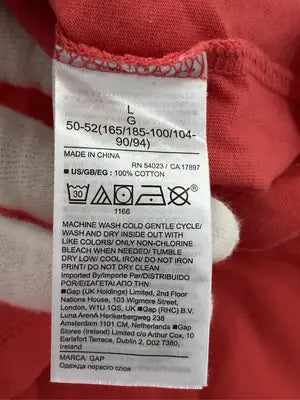 GAP/ギャップ/Tシャツ/カットソー/トップス/レッド/L