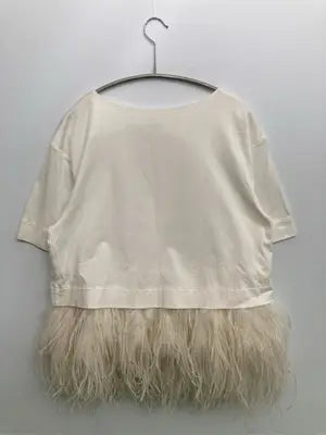 LE CIEL BLEU/ルシェルブルー/Tシャツ/カットソー/トップス/ホワイト/36