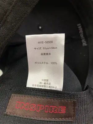 INSPIRE/キャップ/帽子/ブラック/57cm~59cm