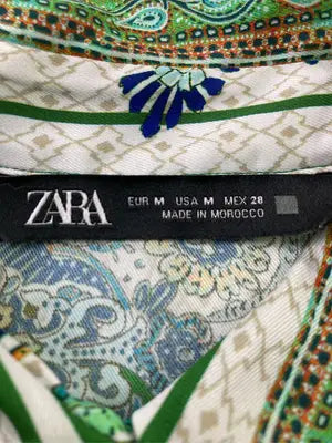 ZARA/ザラ/シャツ/ブラウス/トップス/グリーン/M