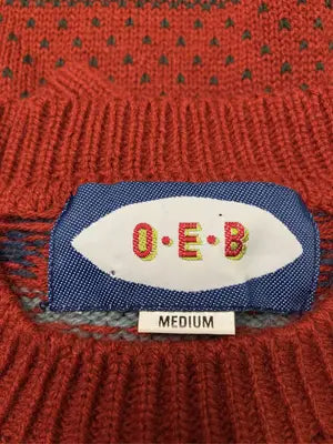 O.E.B./ニット/セーター/トップス/レッド/MEDIUM