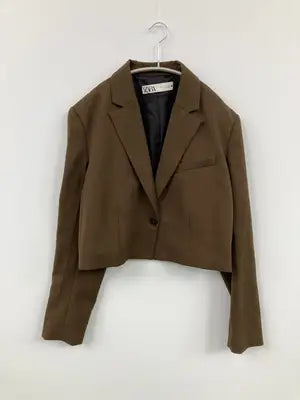 ZARA/ザラ/テーラードジャケット/ジャケット/アウター/ブラウン/EUR L/USA L/MEX 30