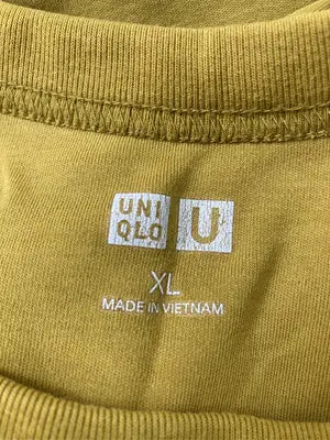 UNIQLO U/ユニクロユー/Tシャツ/カットソー/トップス/イエロー/XL