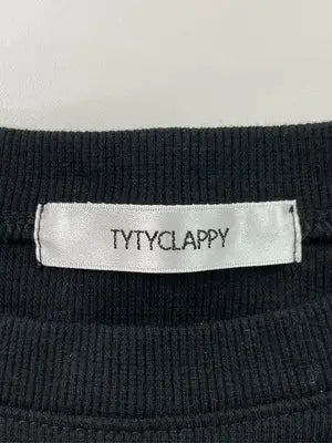 TYTYCLAPPY/Tシャツ/カットソー/トップス/ブラック/L