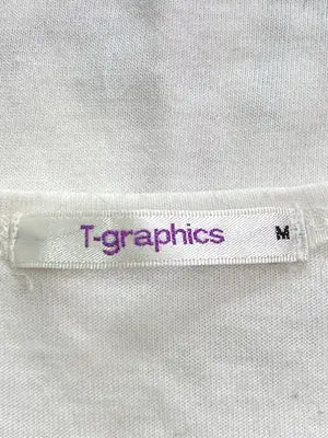 T-GRAPHICS/ティーグラフィックス/Tシャツ/カットソー/トップス/ホワイト/M