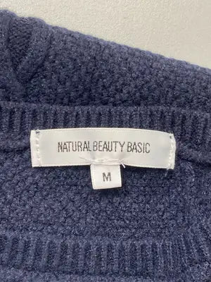 NATURAL BEAUTY BASIC/ナチュラルビューティーベーシック/ニット/セーター/トップス/ネイビー/M