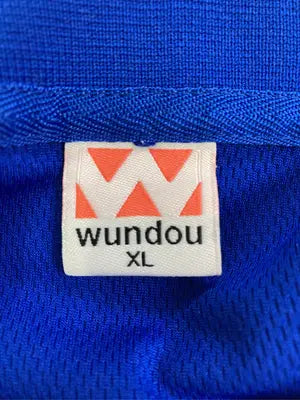 wundou/ポロシャツ/トップス/ブルー/XL
