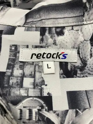 retocks/レトックス/シャツ/ブラウス/トップス/ブラック/L